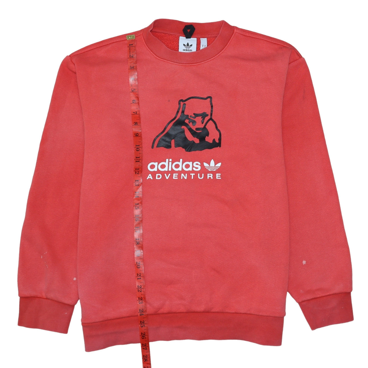 Mens UK Size M adidas Red Pullover Sweatshirt