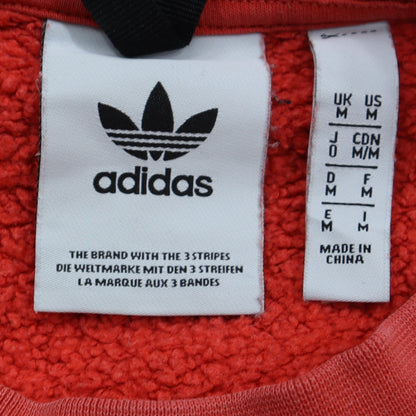 Mens UK Size M adidas Red Pullover Sweatshirt