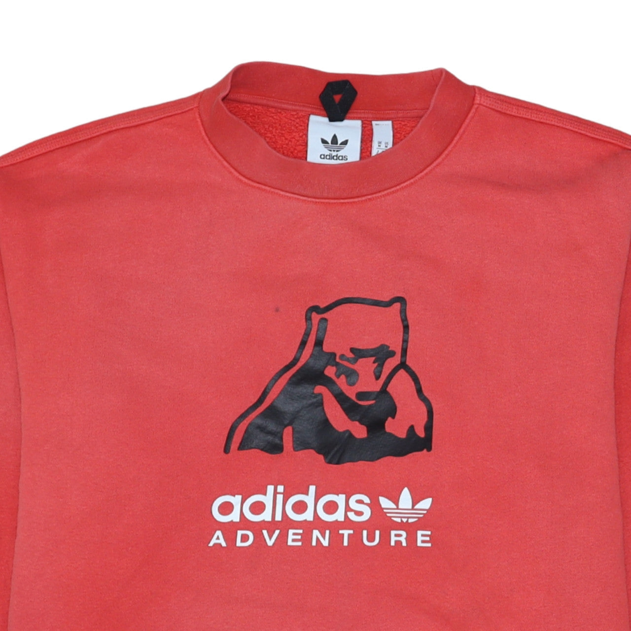 Mens UK Size M adidas Red Pullover Sweatshirt
