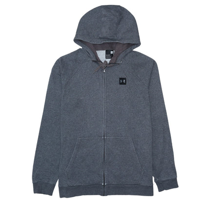 Mens UK Size L Under armour Grey Full Zip Hoodie