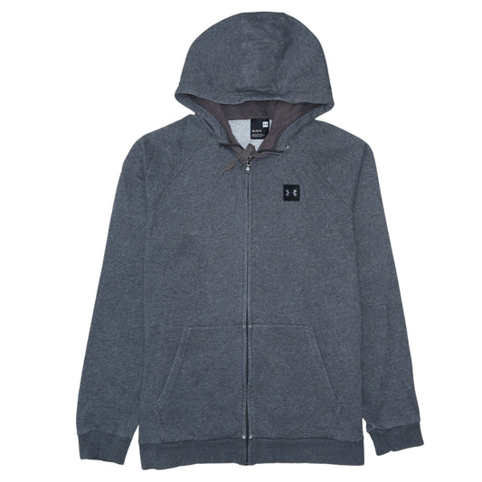 Mens UK Size L Under armour Grey Full Zip Hoodie