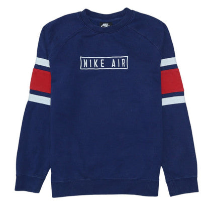 Nike Boys Blue XL Crew Neck Pullover Sweatshirt with Logo Detail