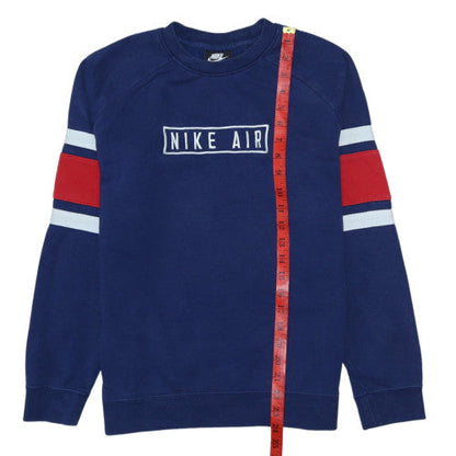 Nike Boys Blue XL Crew Neck Pullover Sweatshirt with Logo Detail