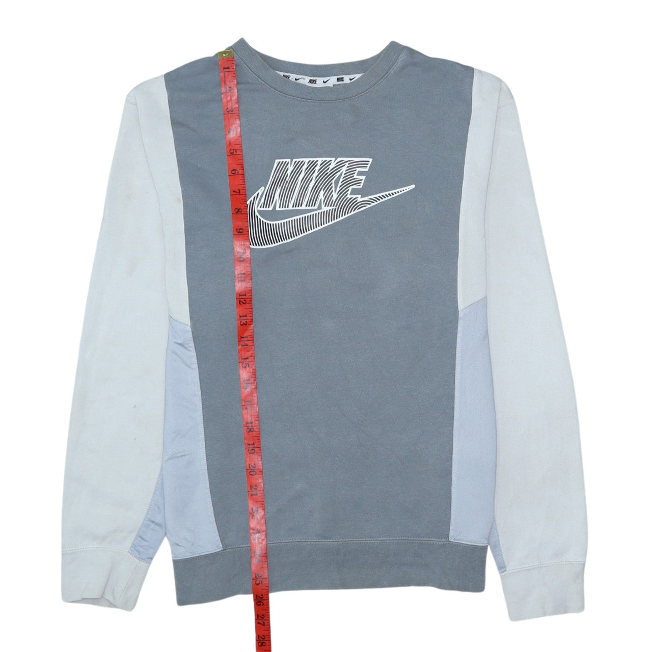 Womens UK Size M Nike Grey Pullover Sweatshirt