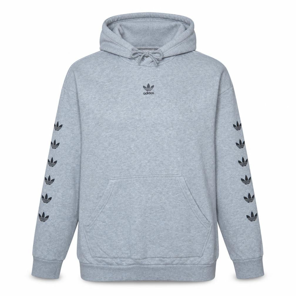 Womens UK Size 8 adidas Grey Pullover Hoodie