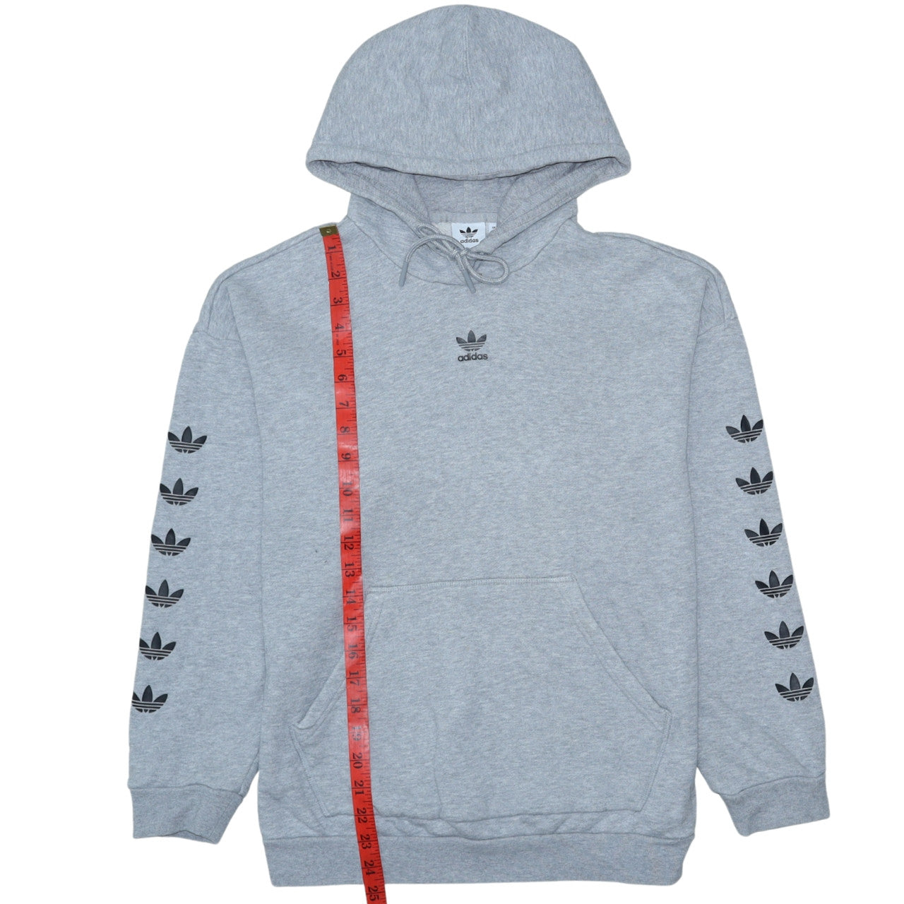 Womens UK Size 8 adidas Grey Pullover Hoodie