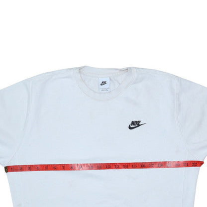 Womens UK Size S Nike White Pullover Sweatshirt