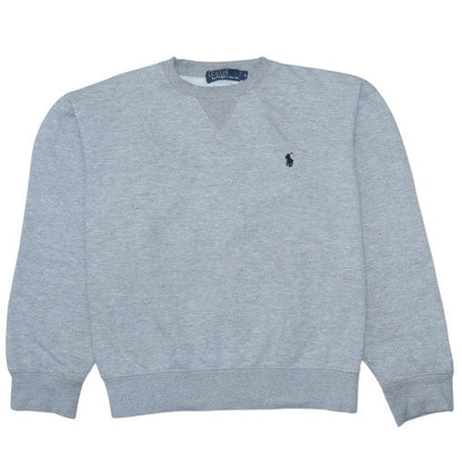 Mens UK Size L Ralph Lauren Grey Pullover Sweatshirt