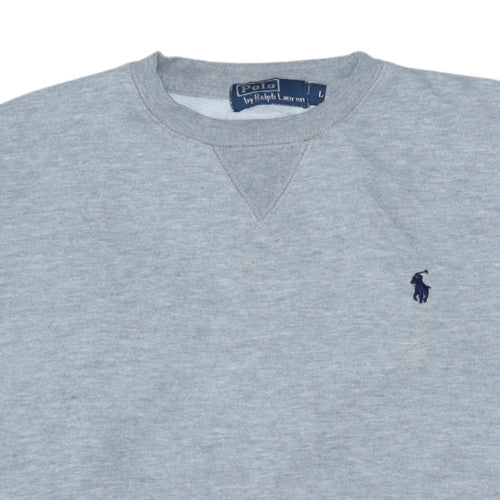 Mens UK Size L Ralph Lauren Grey Pullover Sweatshirt