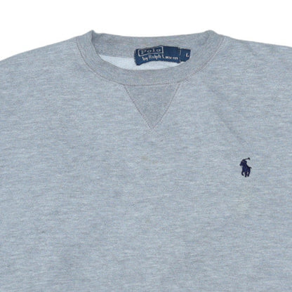 Mens UK Size L Ralph Lauren Grey Pullover Sweatshirt