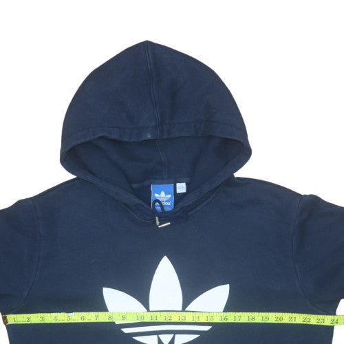 Mens UK Size L adidas Blue Pullover Hoodie