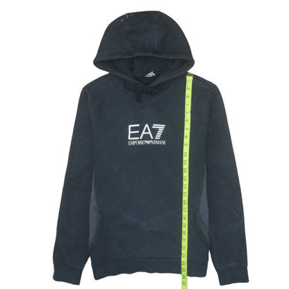 Womens UK Size M Emporio Armani Black Pullover Hoodie