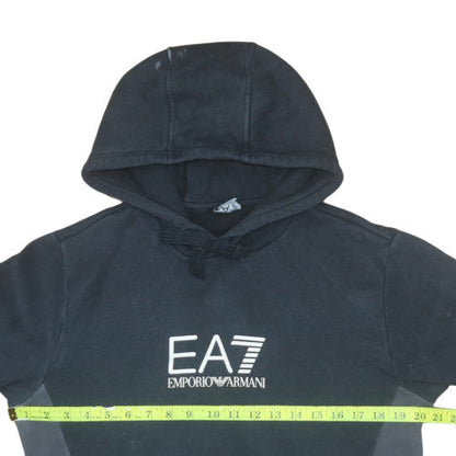 Womens UK Size M Emporio Armani Black Pullover Hoodie