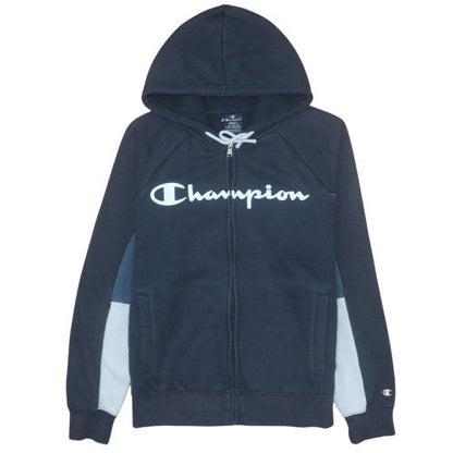 Mens UK Size S Champion Blue Full Zip Hoodie