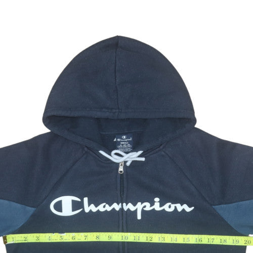 Mens UK Size S Champion Blue Full Zip Hoodie