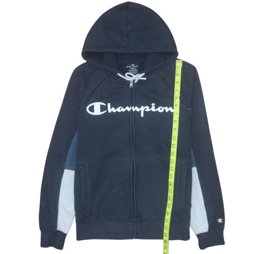 Mens UK Size S Champion Blue Full Zip Hoodie
