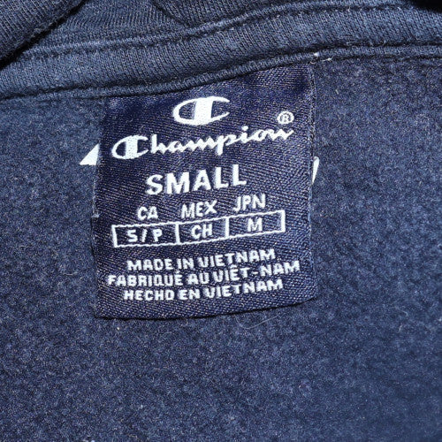 Mens UK Size S Champion Blue Full Zip Hoodie
