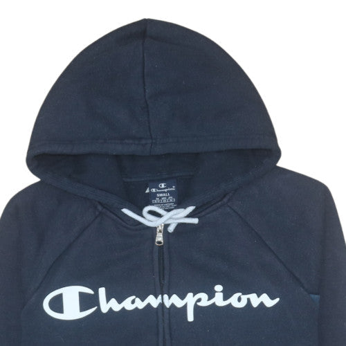 Mens UK Size S Champion Blue Full Zip Hoodie