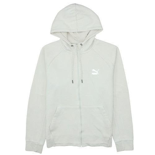 Mens UK Size M PUMA Beige Full Zip Hoodie