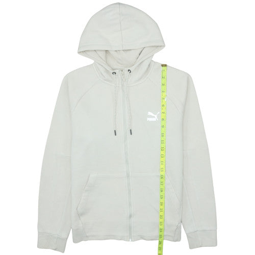 Mens UK Size M PUMA Beige Full Zip Hoodie