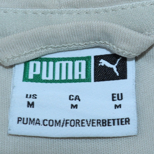 Mens UK Size M PUMA Beige Full Zip Hoodie