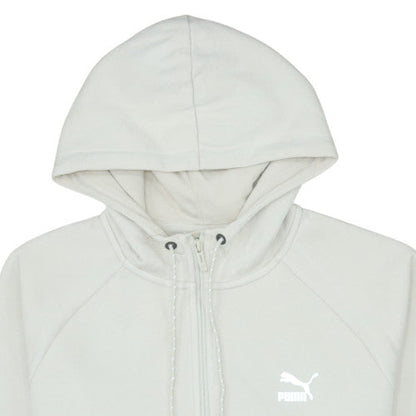 Mens UK Size M PUMA Beige Full Zip Hoodie