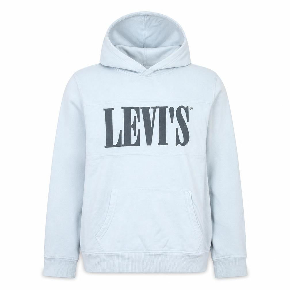 Mens UK Size M Levi's White Pullover Hoodie