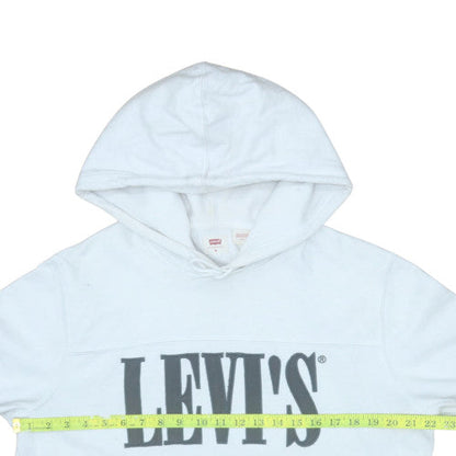 Mens UK Size M Levi's White Pullover Hoodie