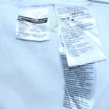 Mens UK Size M Levi's White Pullover Hoodie
