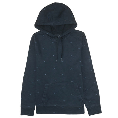 Mens UK Size L Hollister Blue Pullover Hoodie
