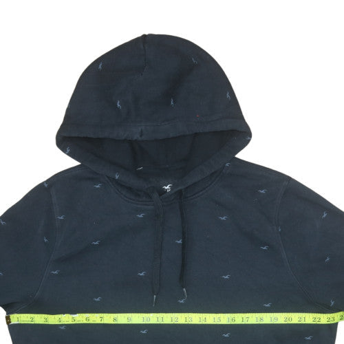Mens UK Size L Hollister Blue Pullover Hoodie