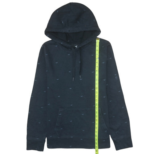 Mens UK Size L Hollister Blue Pullover Hoodie