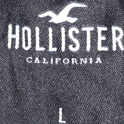 Mens UK Size L Hollister Blue Pullover Hoodie