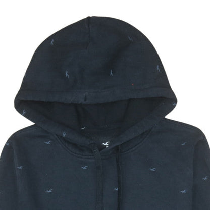 Mens UK Size L Hollister Blue Pullover Hoodie