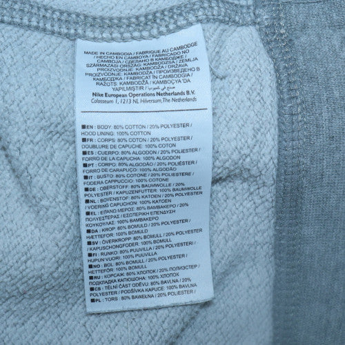 Womens UK Size XS Nike Grey Pullover Hoodie