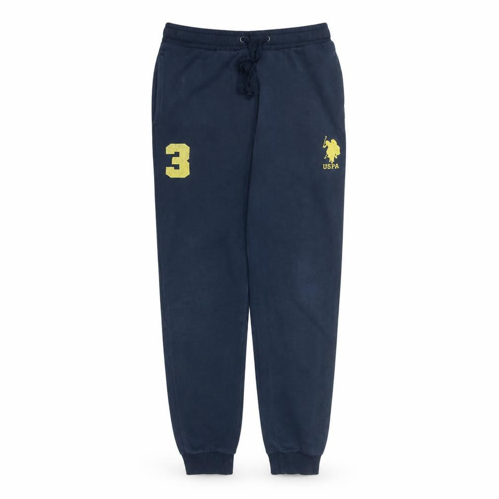 Girls UK Size 12-13 Years U.S. Polo Assn. Regular Fit Jogger Blue Trousers