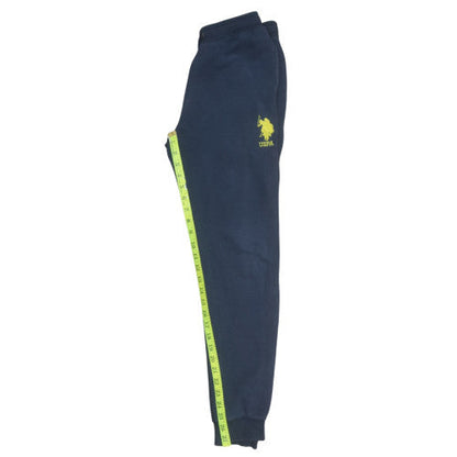 Girls UK Size 12-13 Years U.S. Polo Assn. Regular Fit Jogger Blue Trousers