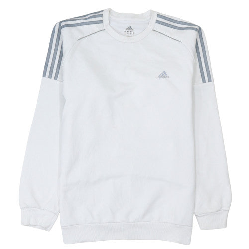 Mens UK Size M adidas White Pullover Sweatshirt