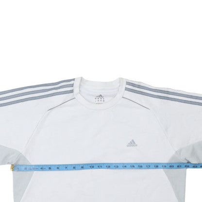 Mens UK Size M adidas White Pullover Sweatshirt