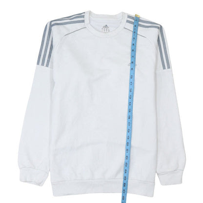 Mens UK Size M adidas White Pullover Sweatshirt