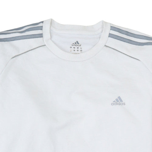 Mens UK Size M adidas White Pullover Sweatshirt