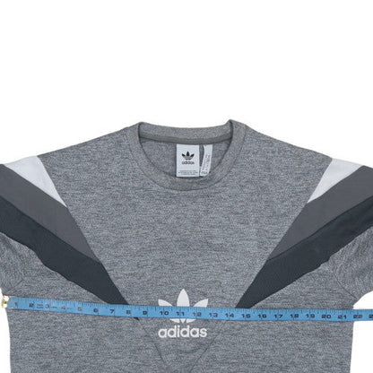 Mens UK Size M adidas Grey Pullover Sweatshirt