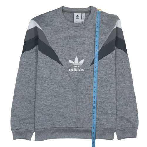 Mens UK Size M adidas Grey Pullover Sweatshirt