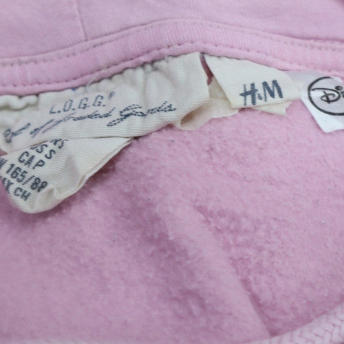 Womens UK Size M H&M Pink Pullover Hoodie