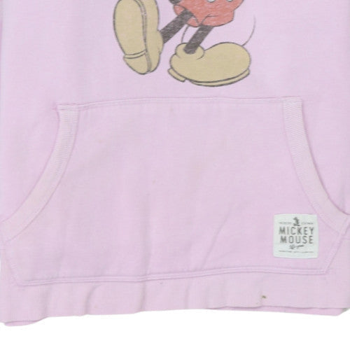 Womens UK Size M H&M Pink Pullover Hoodie