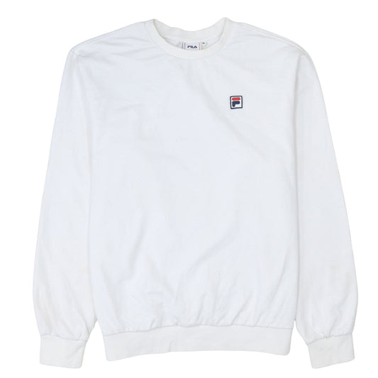 Mens UK Size M FILA White Pullover Sweatshirt