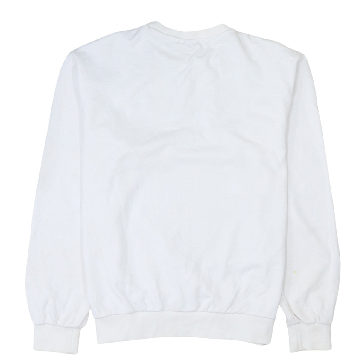 Fila Mens White Crew Neck Pullover Sweatshirt Size M