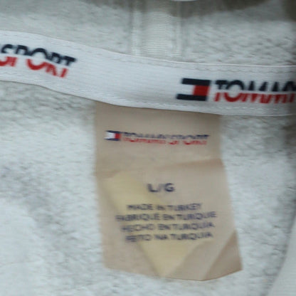 Mens UK Size L Tommy Sport White Pullover Hoodie