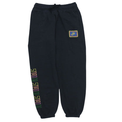 Nike Womens Black Fleece Sweatpants Small Logo Comfort Fit