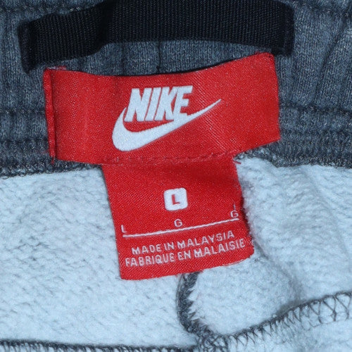 Mens UK Size L Nike Regular Fit Jogger Grey Trousers